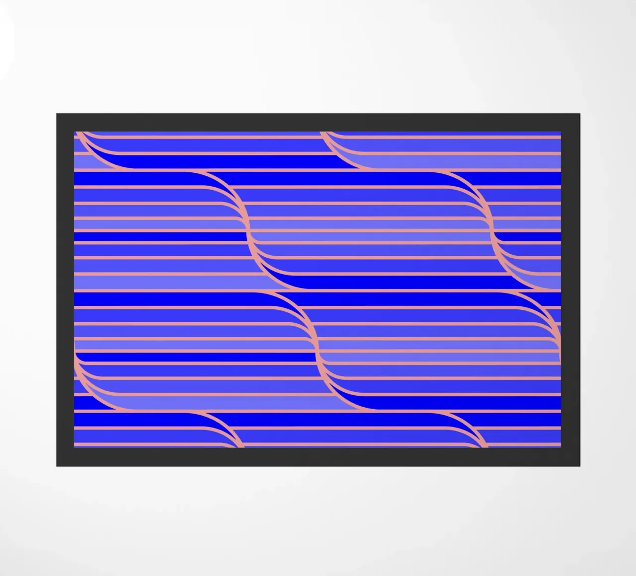 Geo Stripes blu cobalto zerbino da SilverPegasus