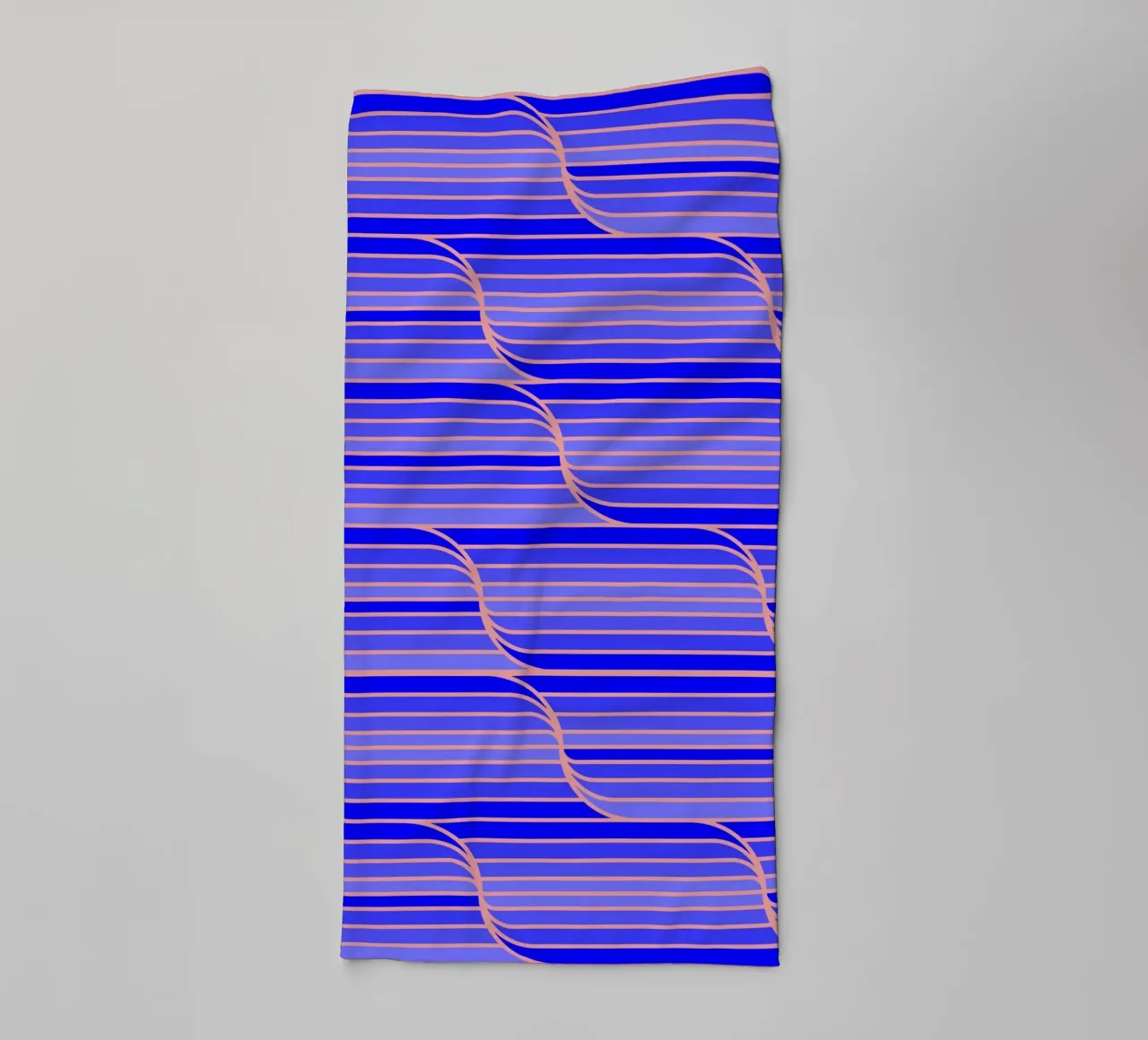 Geo Stripes blu cobalto asciugamano da bagno da SilverPegasus