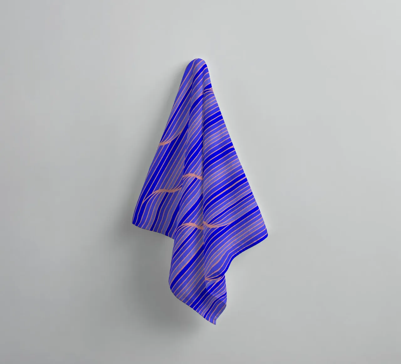 Geo Stripes blu cobalto asciugamano da bagno da SilverPegasus