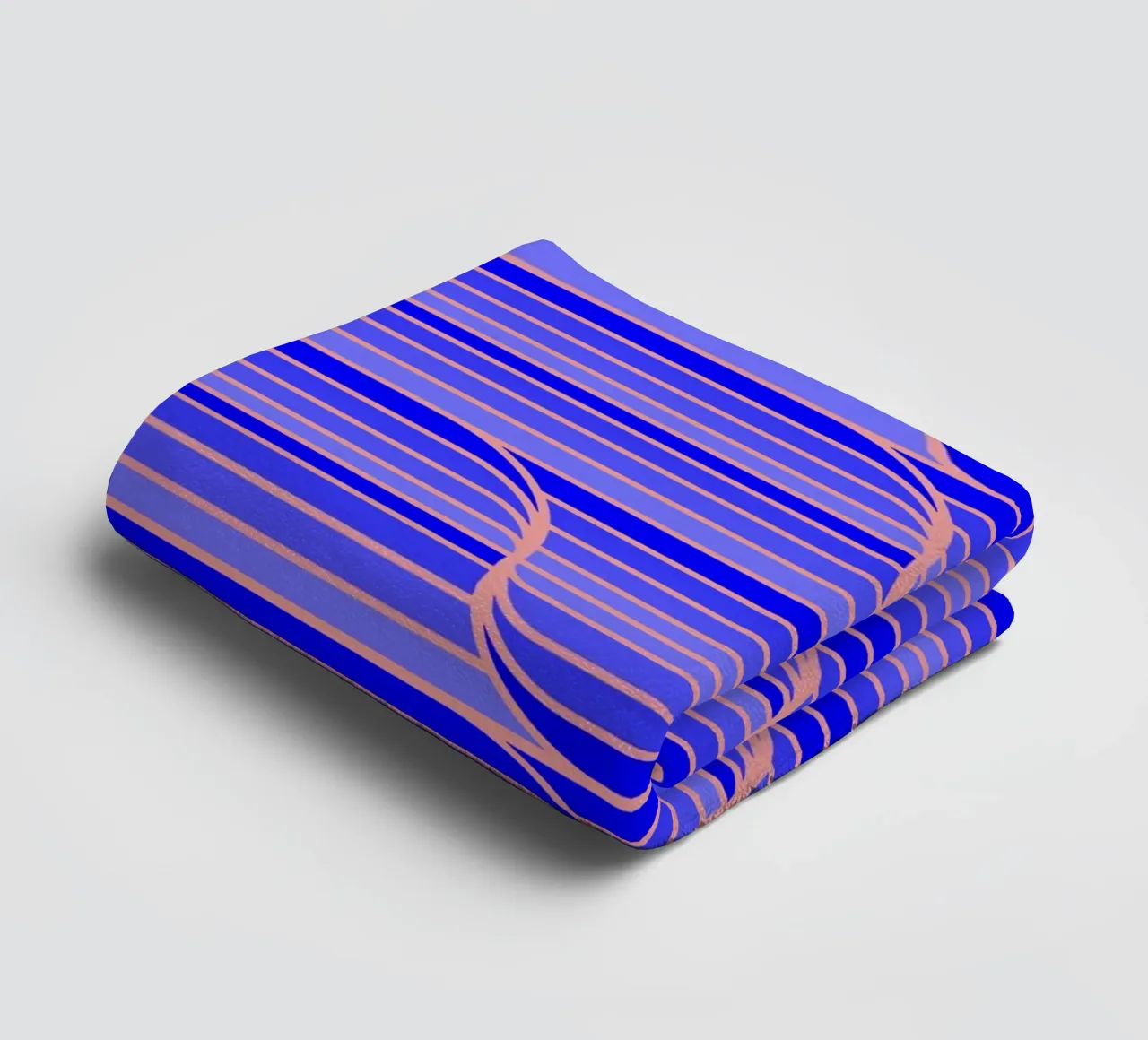 Geo Stripes blu cobalto asciugamano da bagno da SilverPegasus