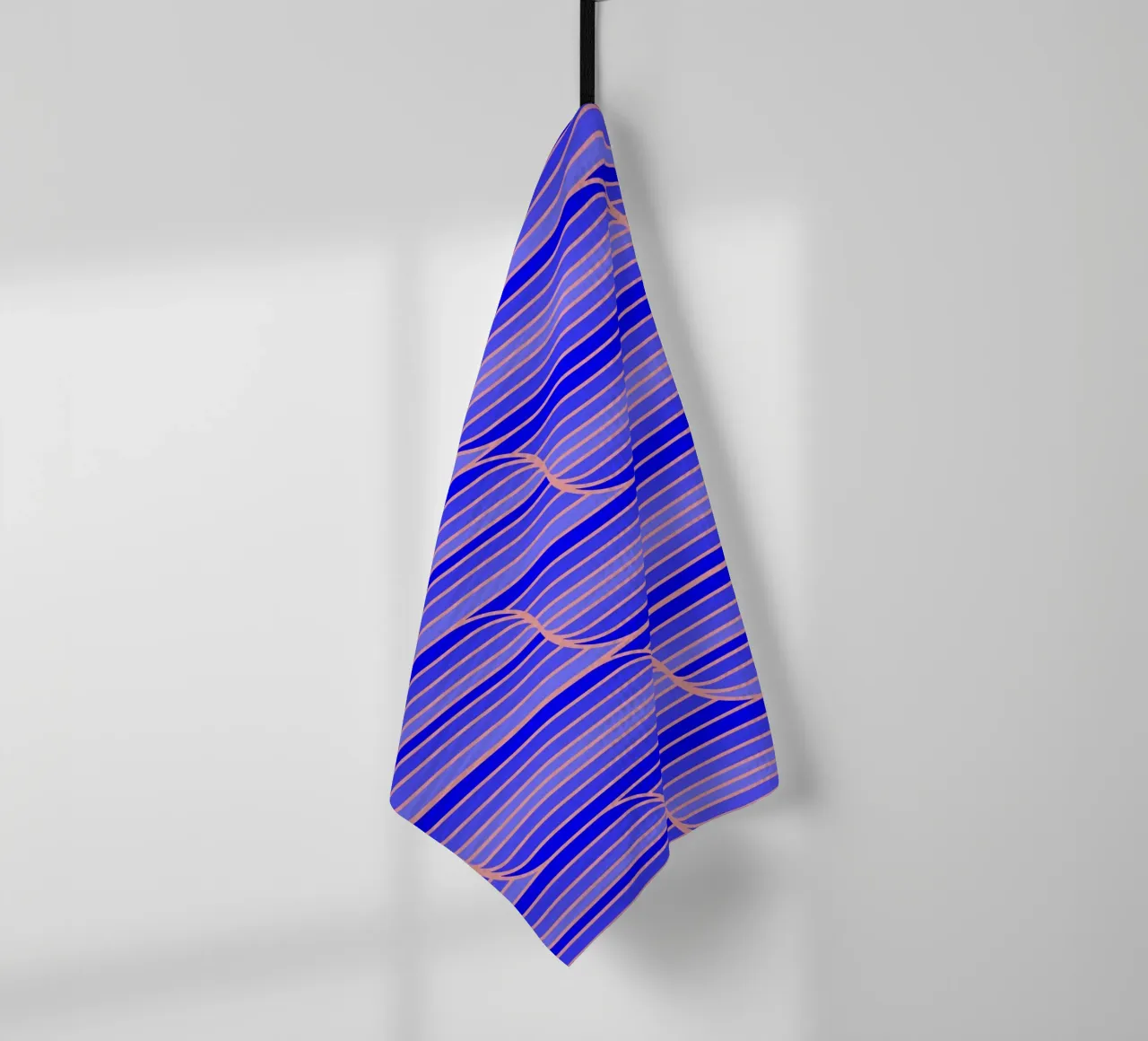Geo Stripes blu cobalto canovaccio da cucina da SilverPegasus
