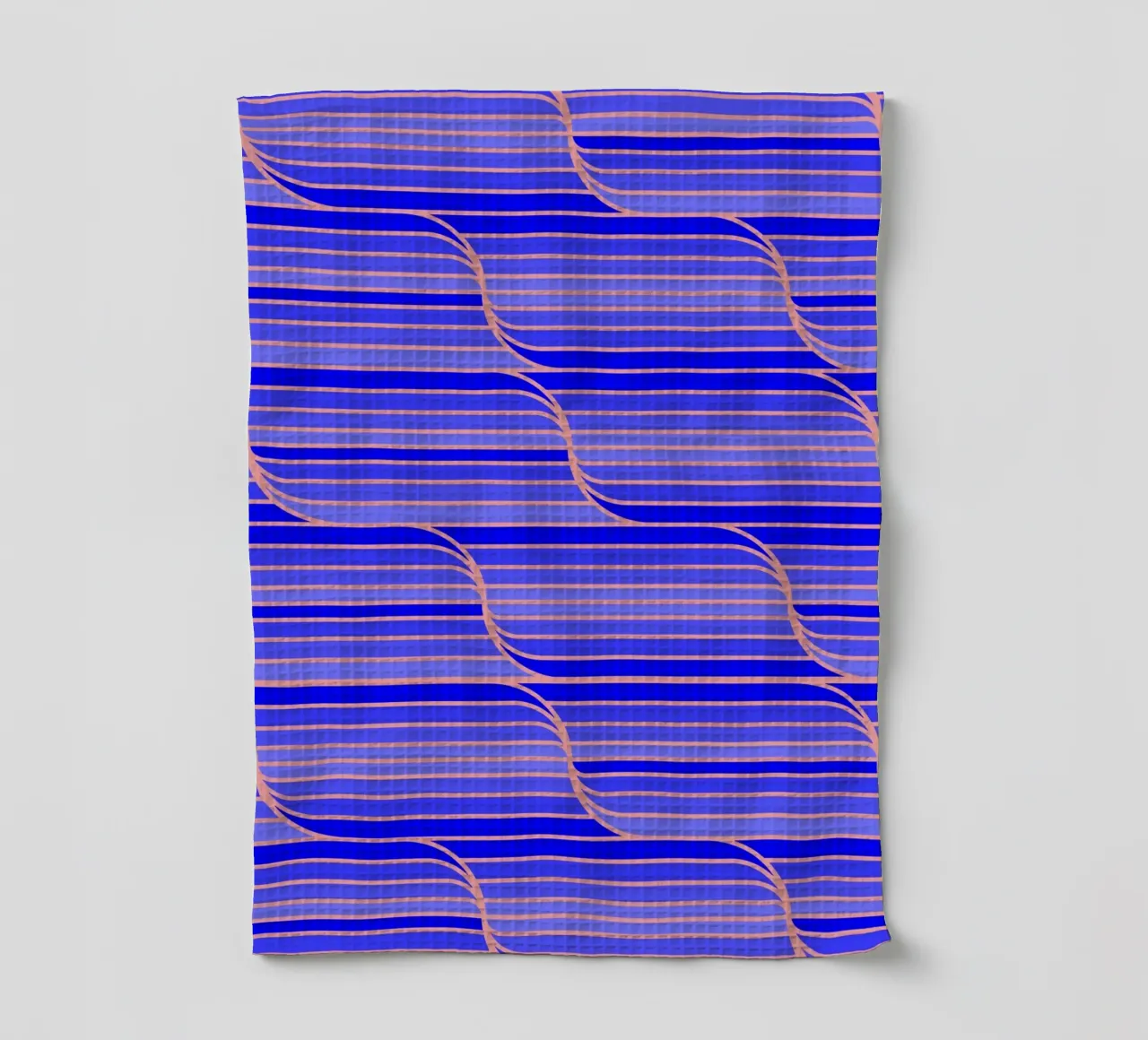 Geo Stripes blu cobalto canovaccio da cucina da SilverPegasus