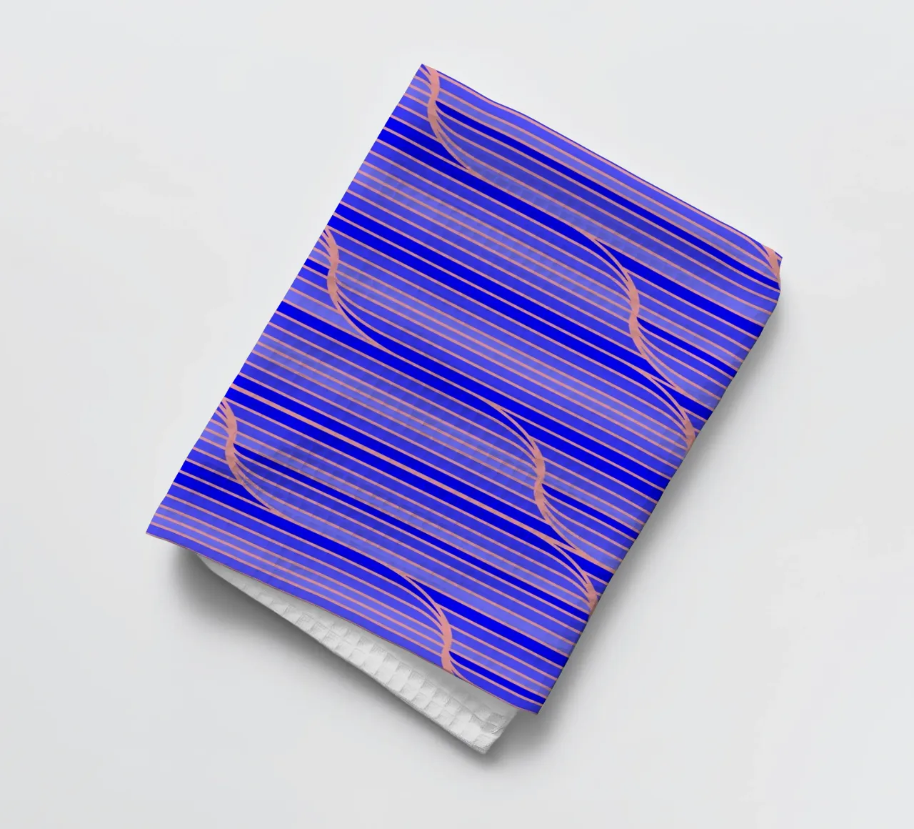 Geo Stripes blu cobalto canovaccio da cucina da SilverPegasus