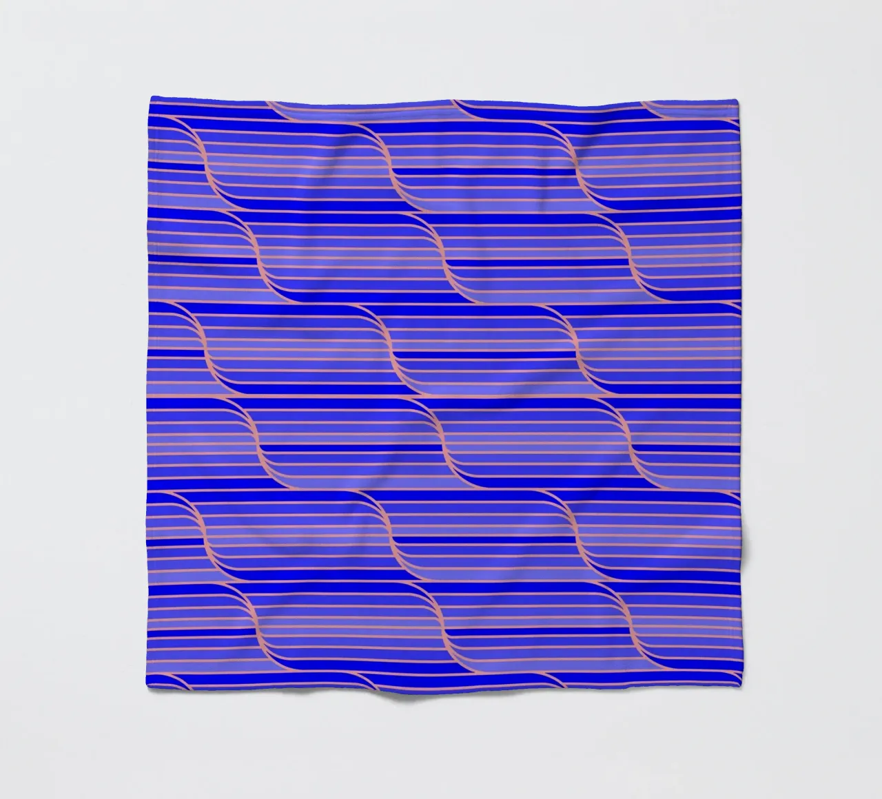 Geo Stripes blu cobalto coperta in pile da SilverPegasus