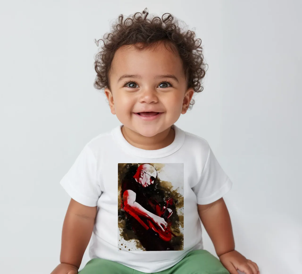 Smudge Joseph Joe Satriani Baby T-Shirt von Gunawan Rb
