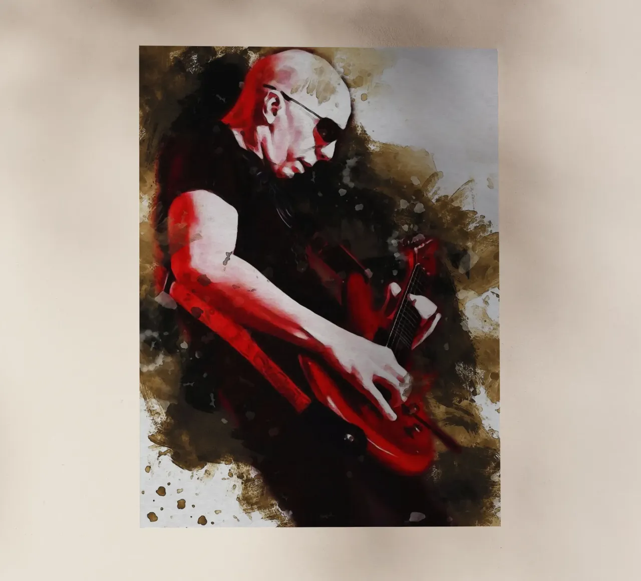 Smudge Joseph Joe Satriani pellicola backlit da Gunawan Rb