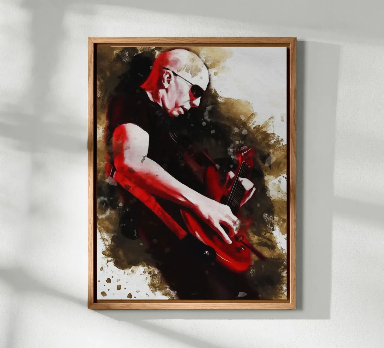 Smudge Joseph Joe Satriani alluminio dibond da Gunawan Rb