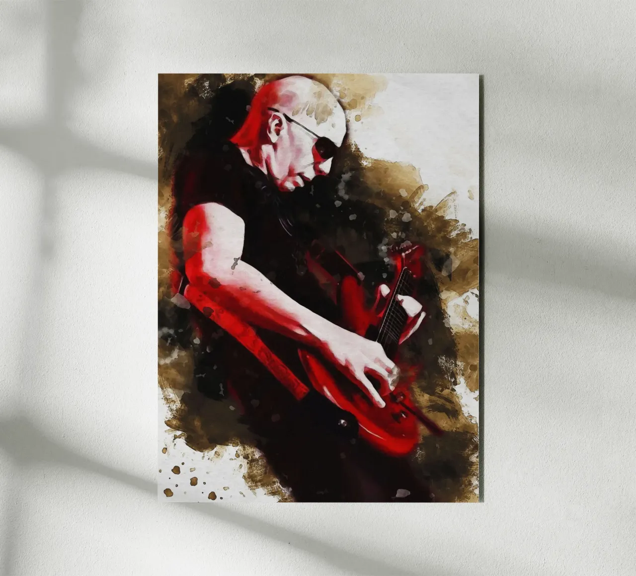 Smudge Joseph Joe Satriani alluminio dibond da Gunawan Rb