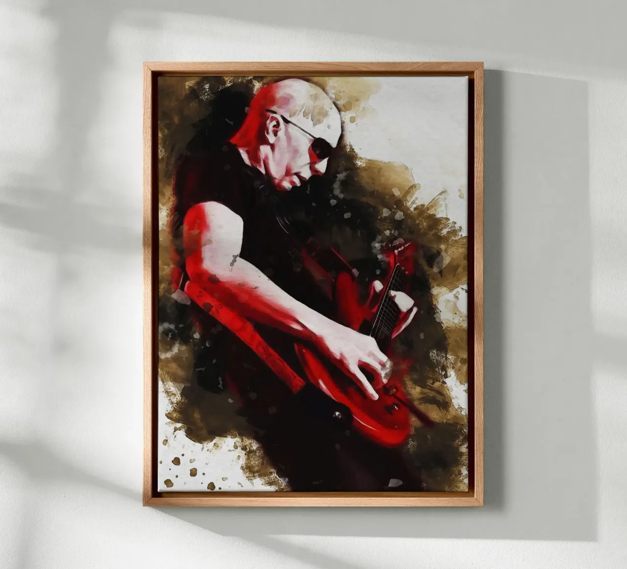 Smudge Joseph Joe Satriani tela con Cornice a cassetta da Gunawan Rb