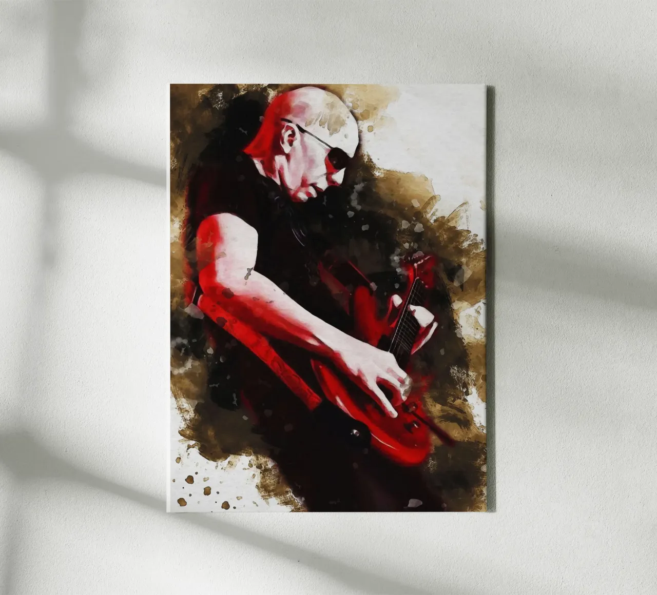 Smudge Joseph Joe Satriani tela con Cornice a cassetta da Gunawan Rb