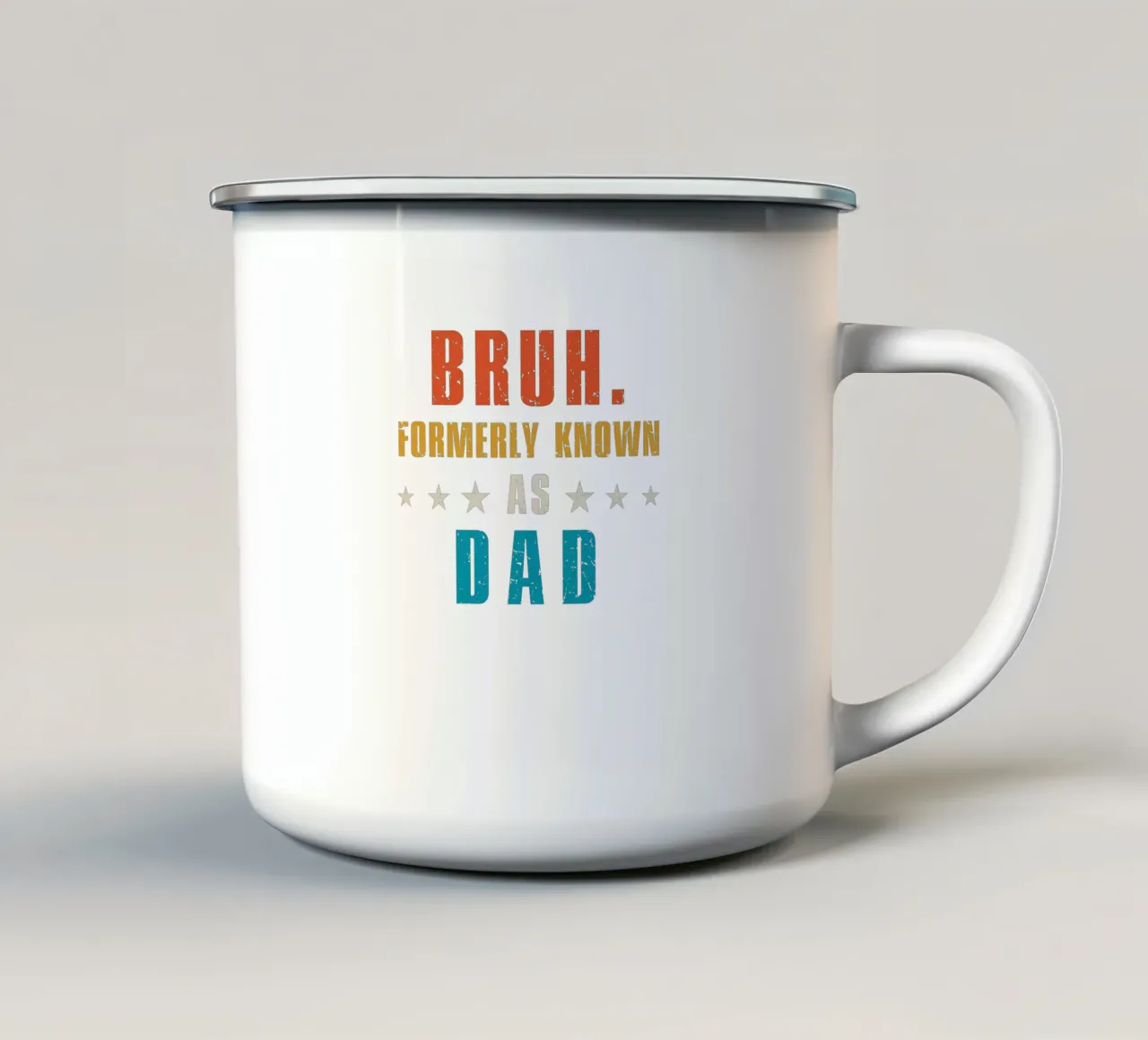 Bruh. Formerly known as Dad tazza in smalto da edsonramosart