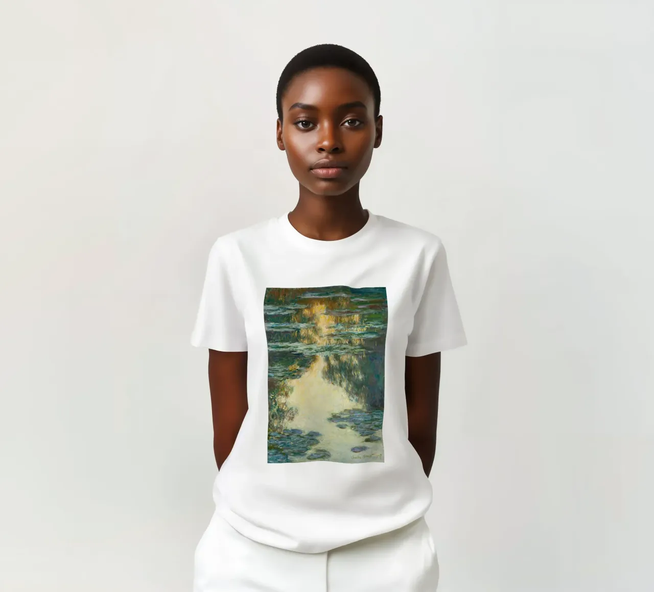 Monet Water Lilies 1907 t-shirt da apoloprints
