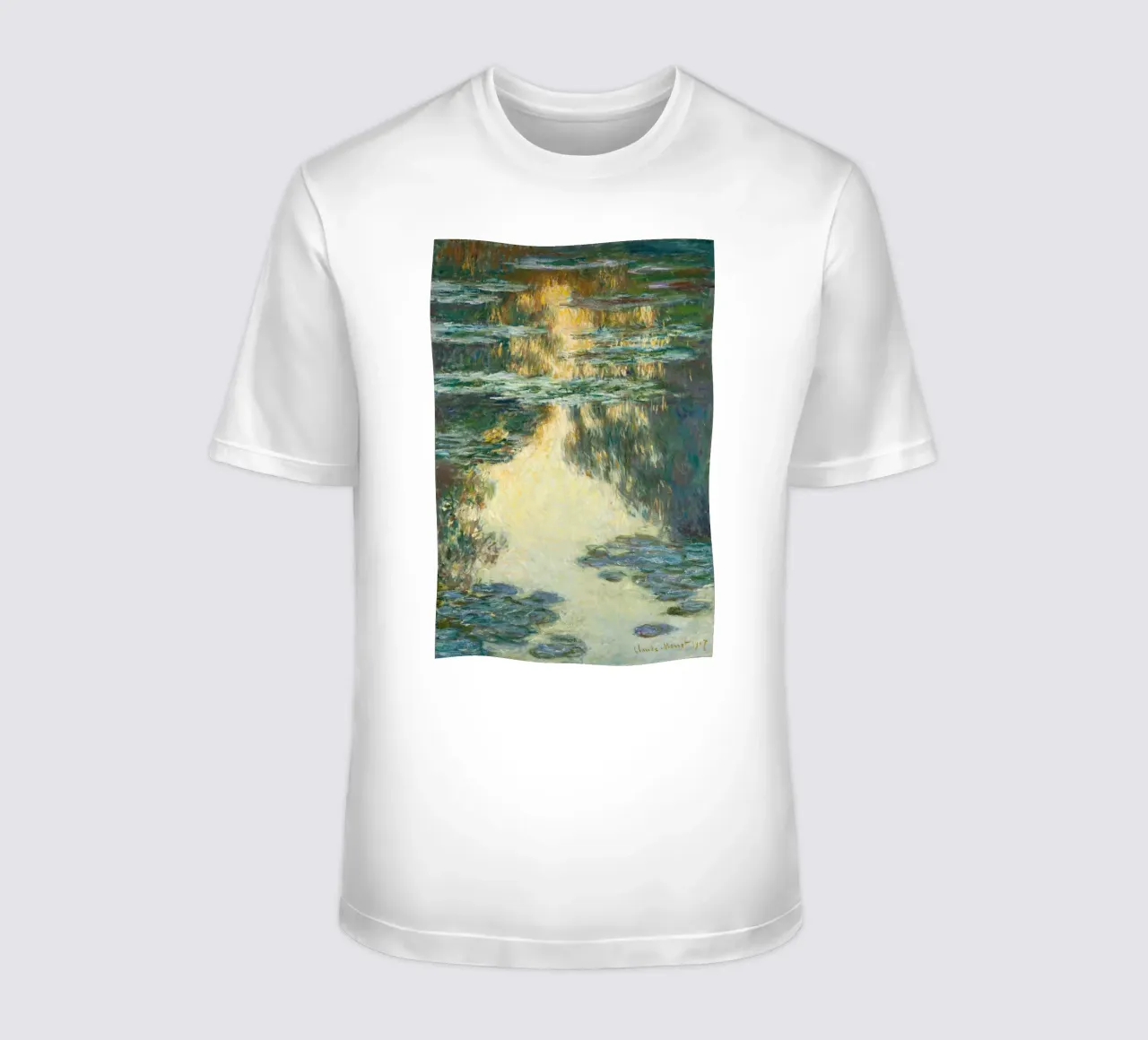 Monet Water Lilies 1907 t-shirt da apoloprints