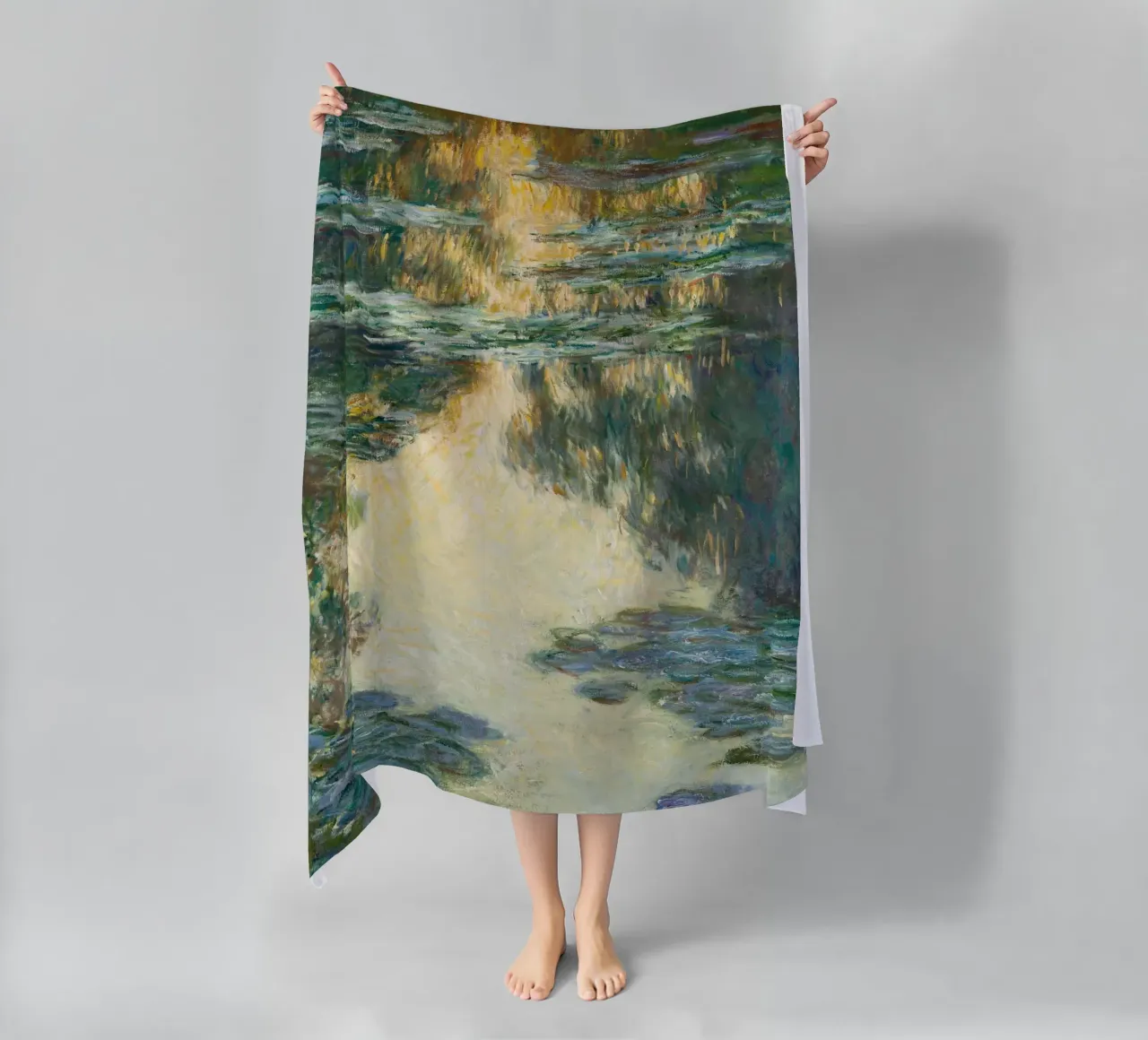 Monet Water Lilies 1907 telo mare da apoloprints