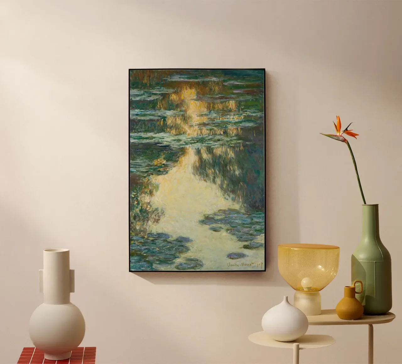 Monet Water Lilies 1907 plexiglass da apoloprints