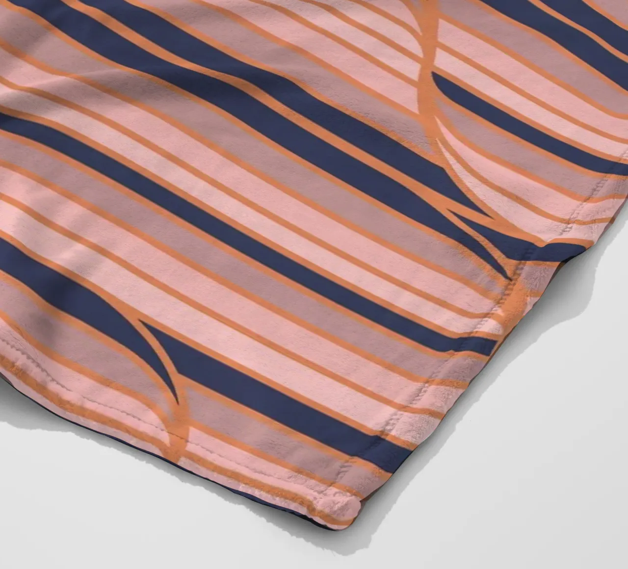 Strisce Geo Navy e Neutro coperta in pile da SilverPegasus