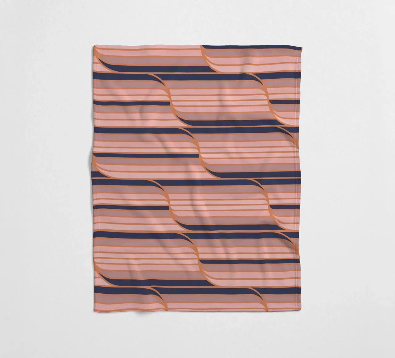 Strisce Geo Navy e Neutro coperta in pile da SilverPegasus