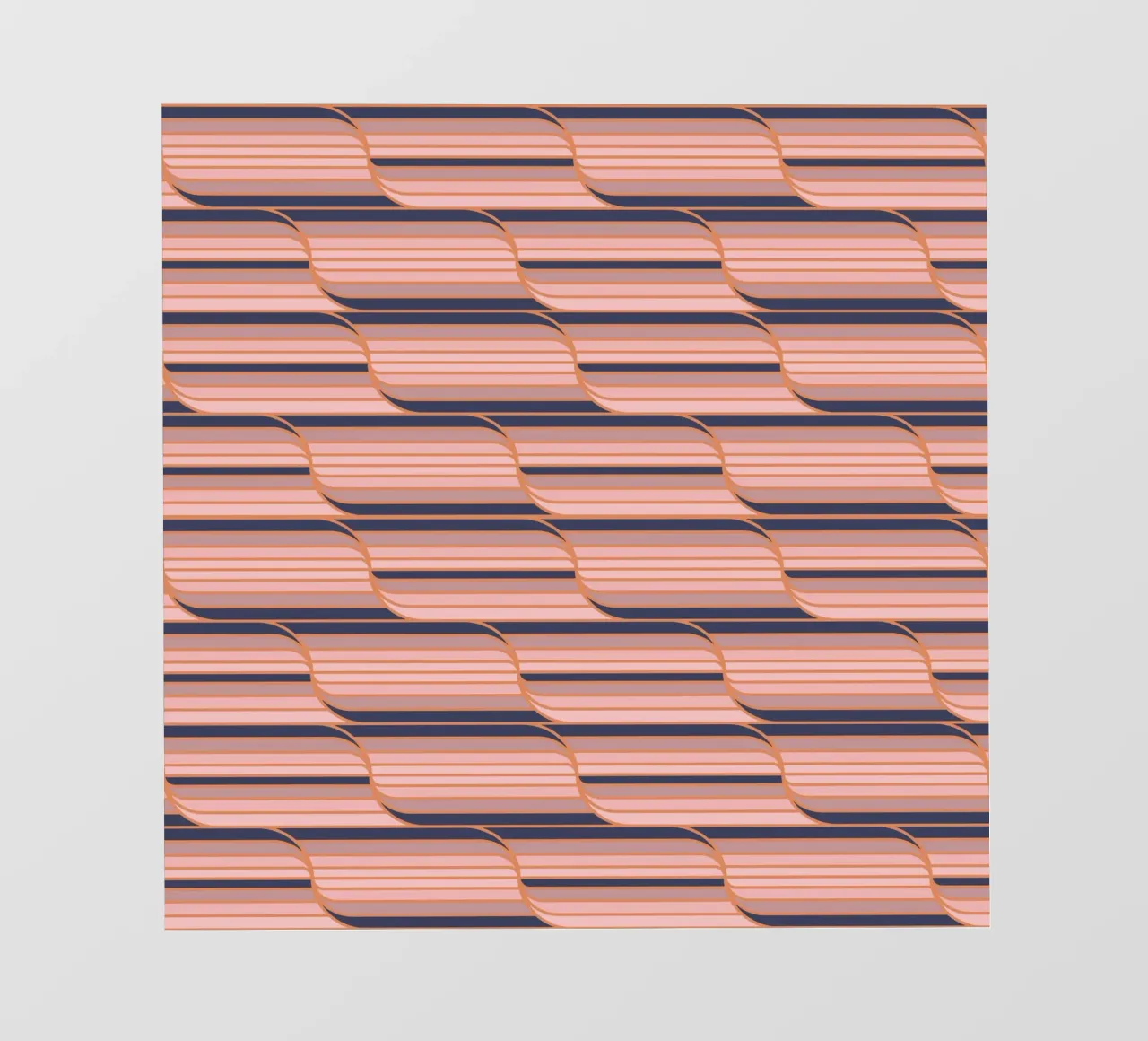 Geo Stripes Navy & Neutral photo wallpaper by SilverPegasus
