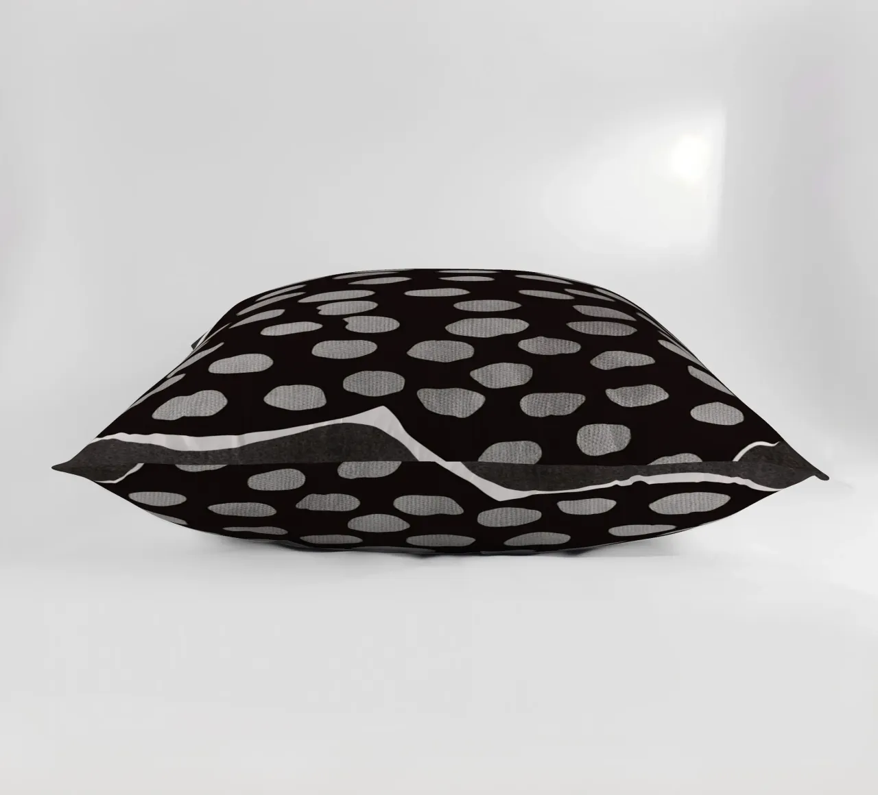 Abstrait noir et audacieux 08 coussin de Little Dean
