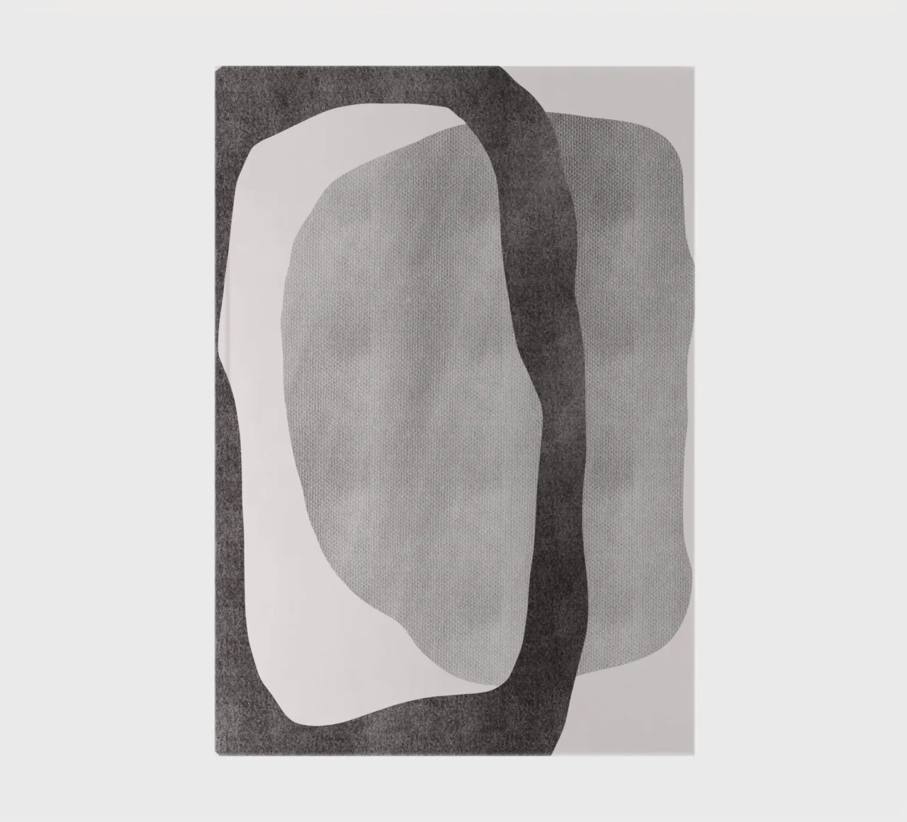 Black bold abstract 09 notebook by Little Dean