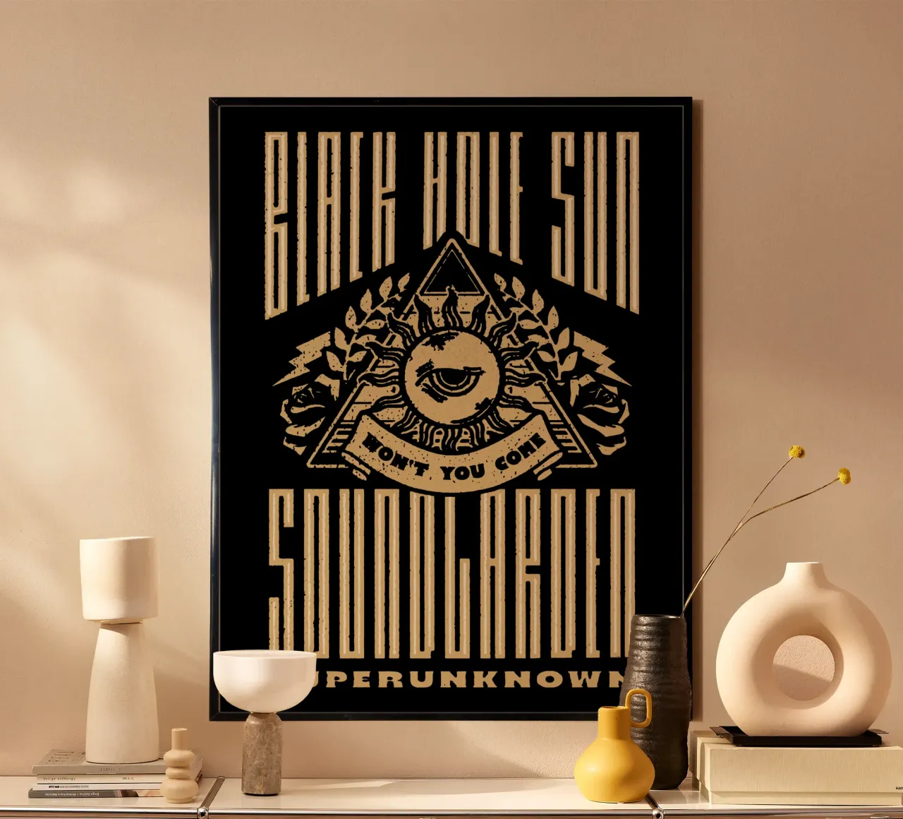 Sole del buco nero, non venire poster da Gunawan Rb