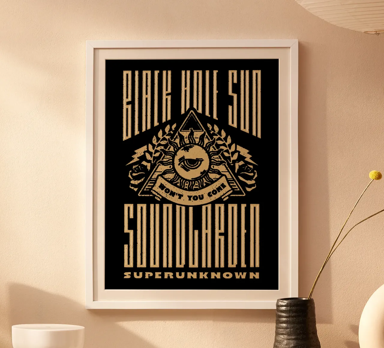 Sole del buco nero, non venire poster da Gunawan Rb