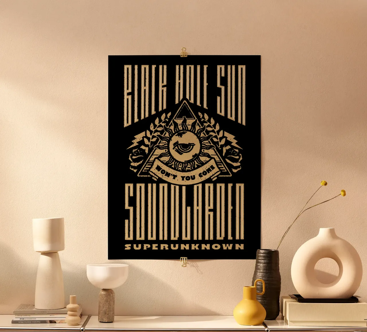 Sole del buco nero, non venire poster da Gunawan Rb