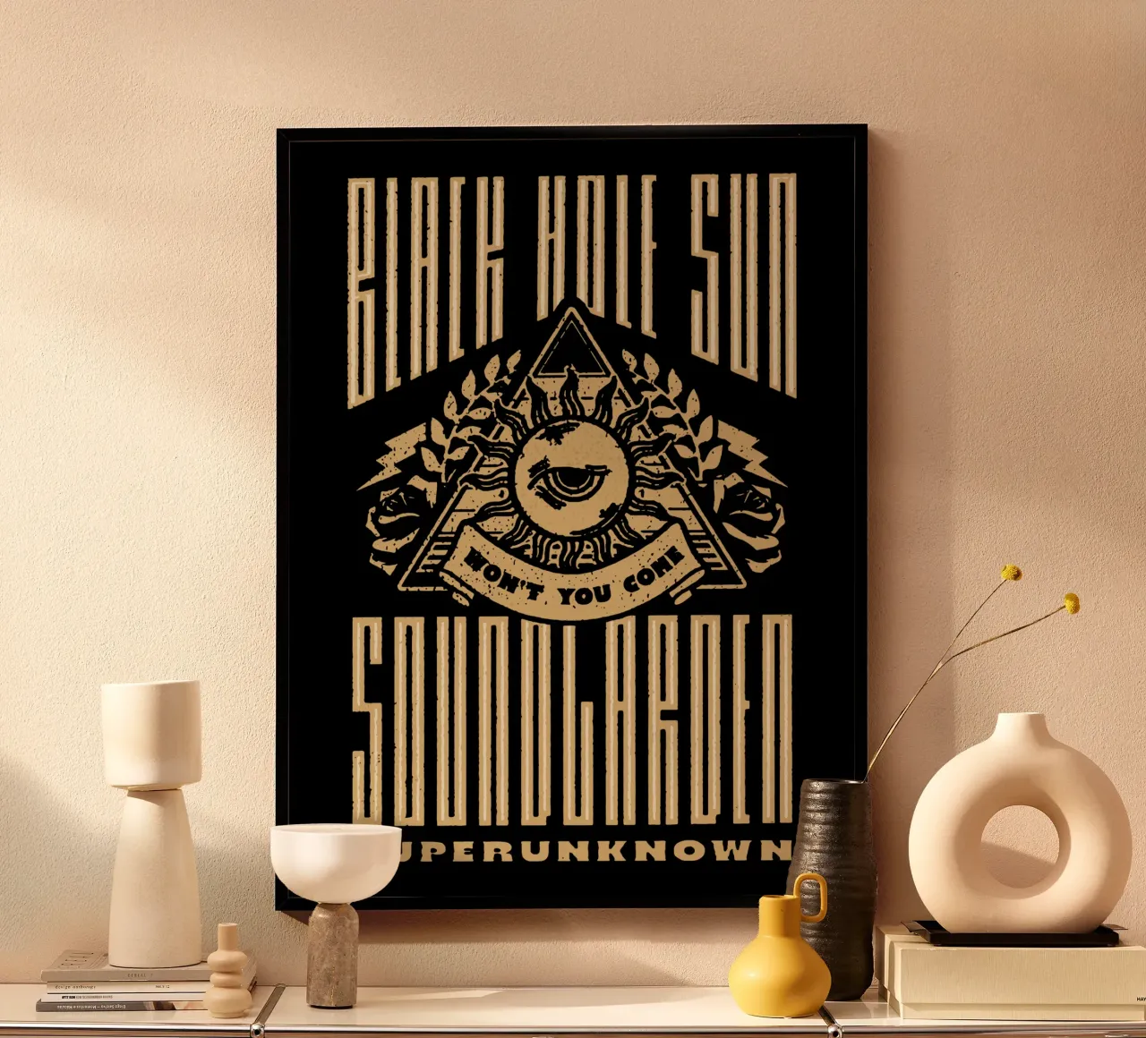Sole del buco nero, non venire poster da Gunawan Rb