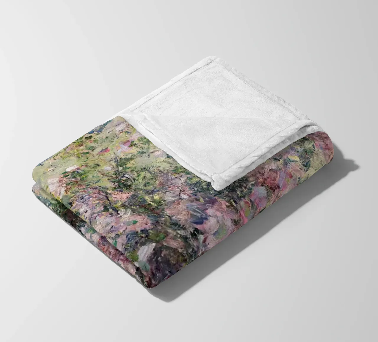 Monet - Vase of Flowers 1881 coperta in pile da apoloprints