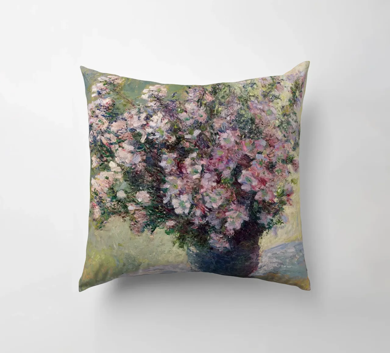Monet - Vase of Flowers 1881 cuscino da apoloprints