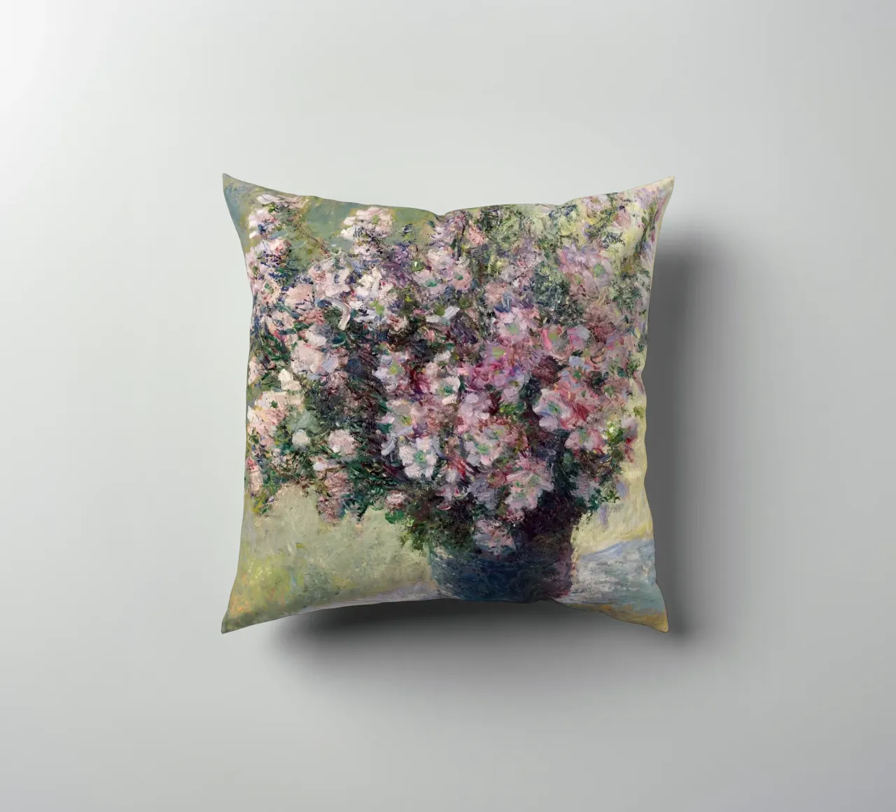 Monet - Vase of Flowers 1881 cuscino da apoloprints