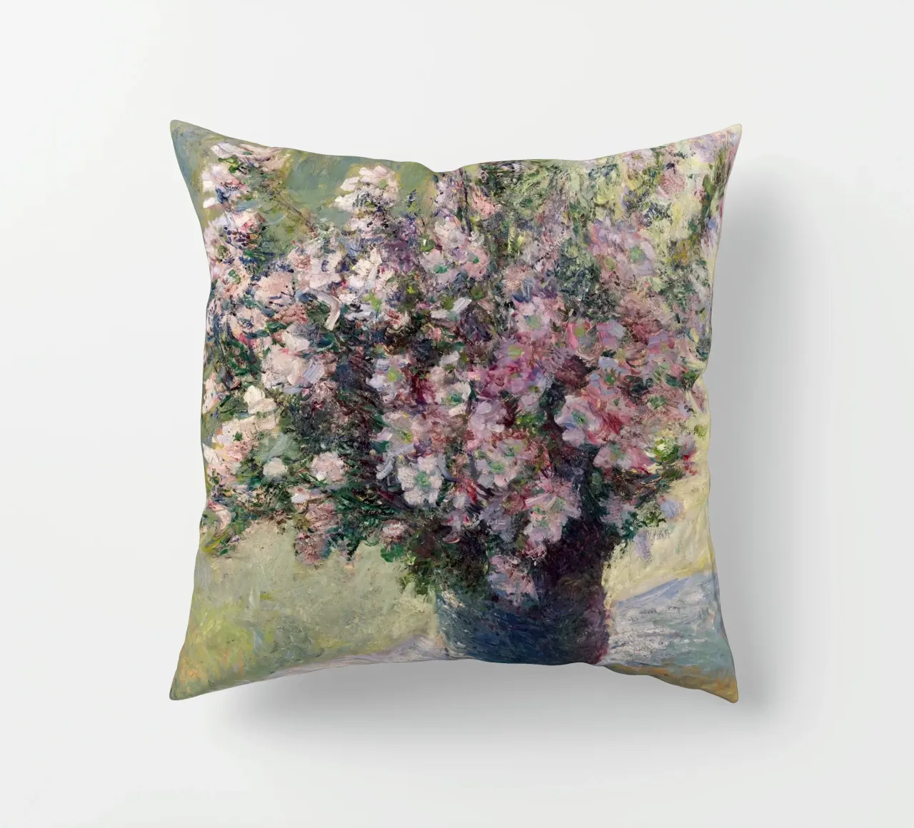 Monet - Vase of Flowers 1881 cuscino da apoloprints