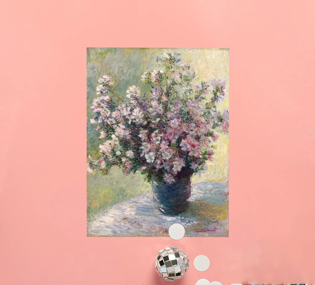 Monet - Vase of Flowers 1881 sticker by apoloprints