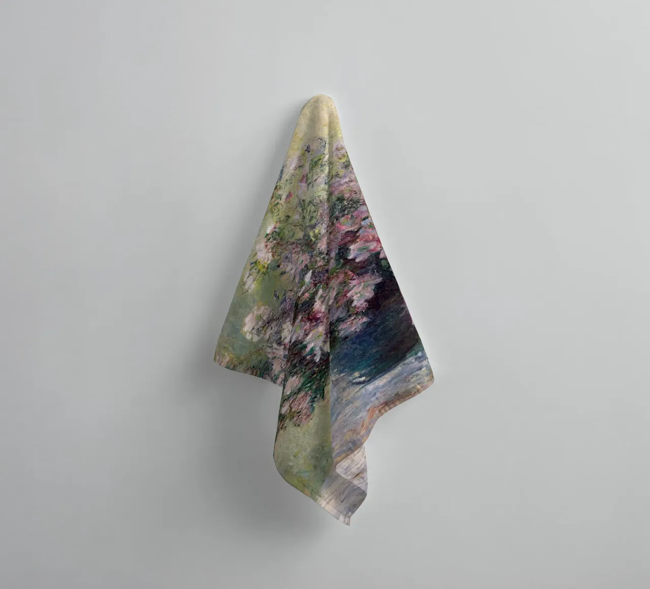 Monet - Vase of Flowers 1881 towel by apoloprints