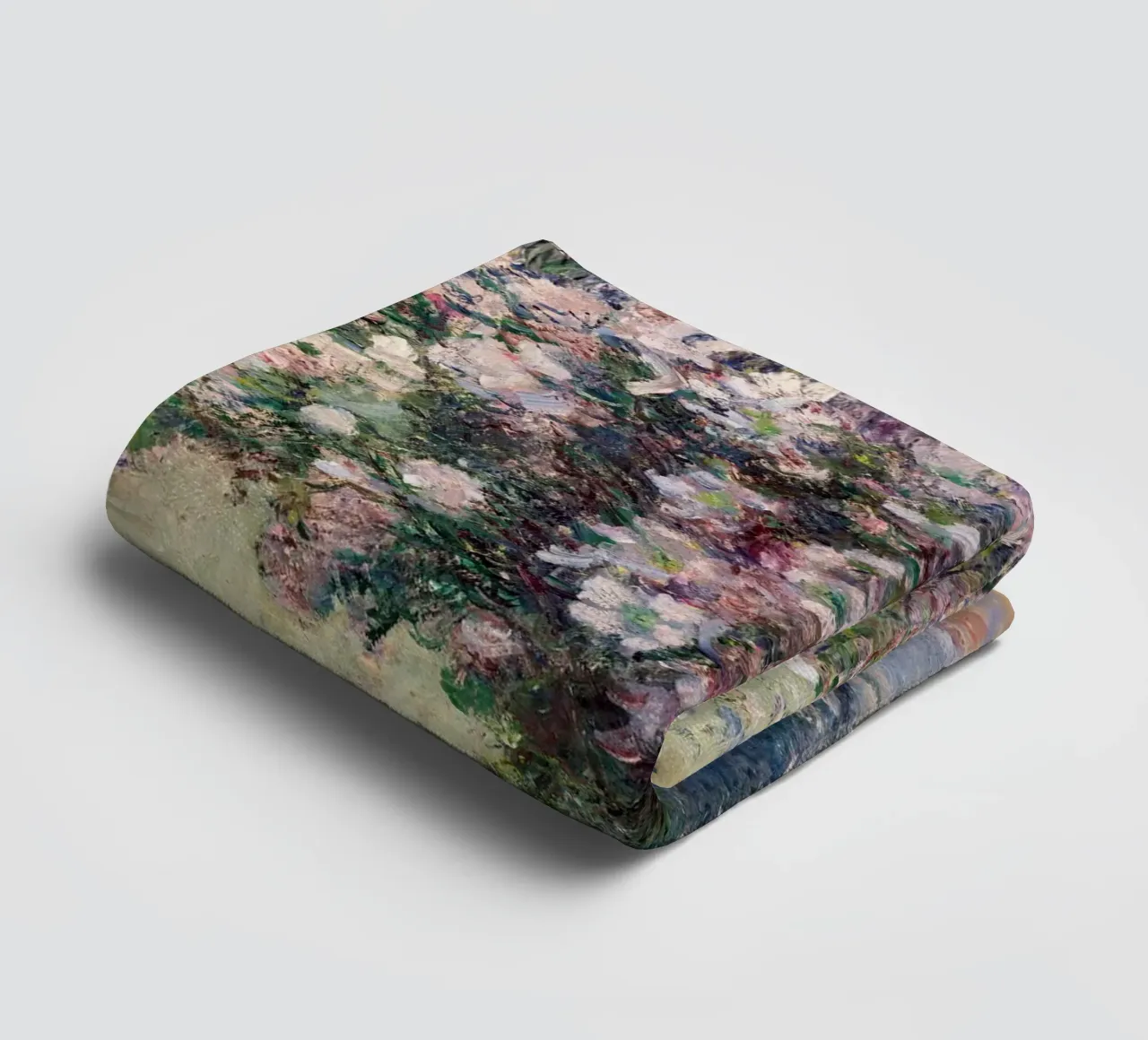 Monet - Vase of Flowers 1881 towel by apoloprints