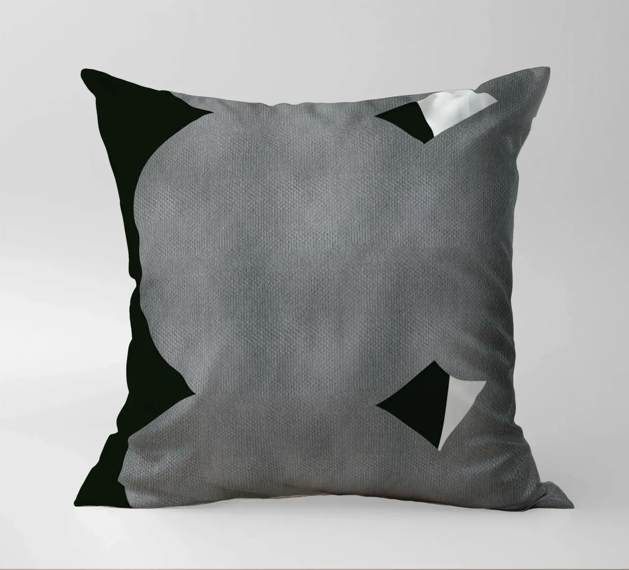 Zwart vet abstract 10 kussen van Little Dean