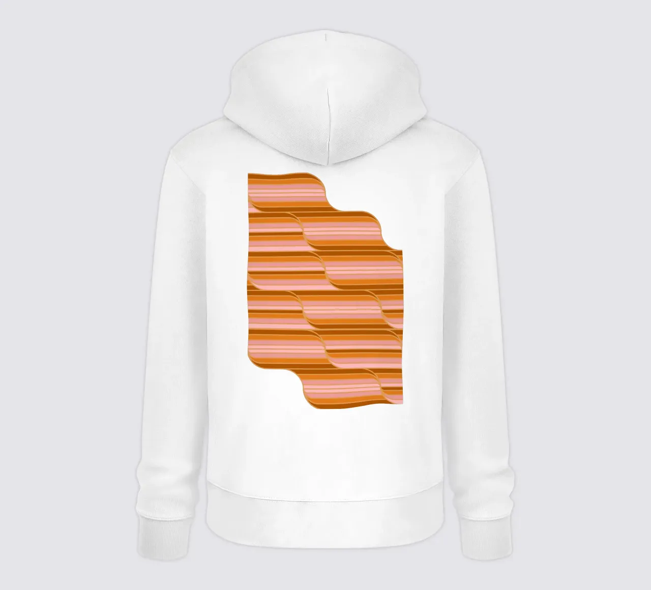 Geo Stripes Butterscotch felpa con cappuccio da SilverPegasus