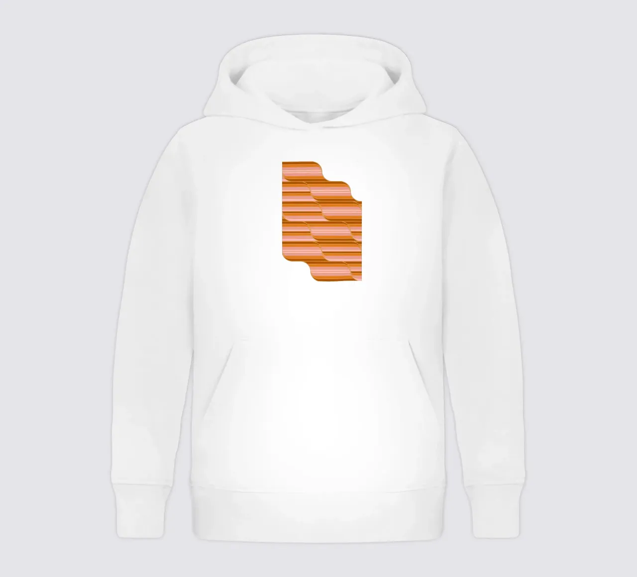 Geo Stripes Butterscotch felpa bambino con cappuccio da SilverPegasus