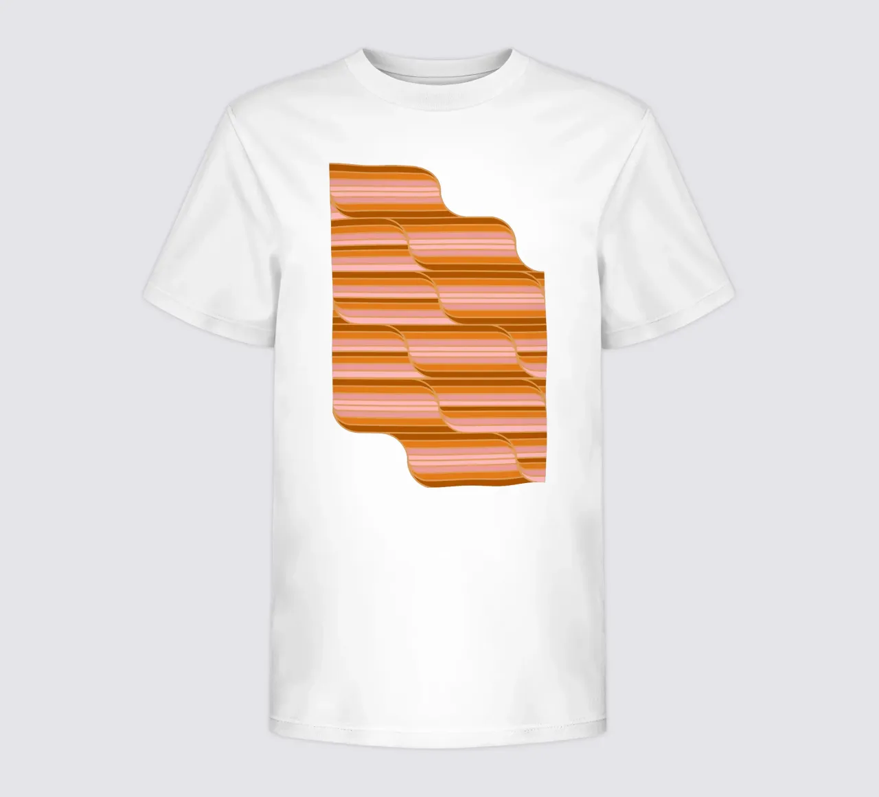 Geo Stripes Butterscotch Kinder T-Shirt von SilverPegasus