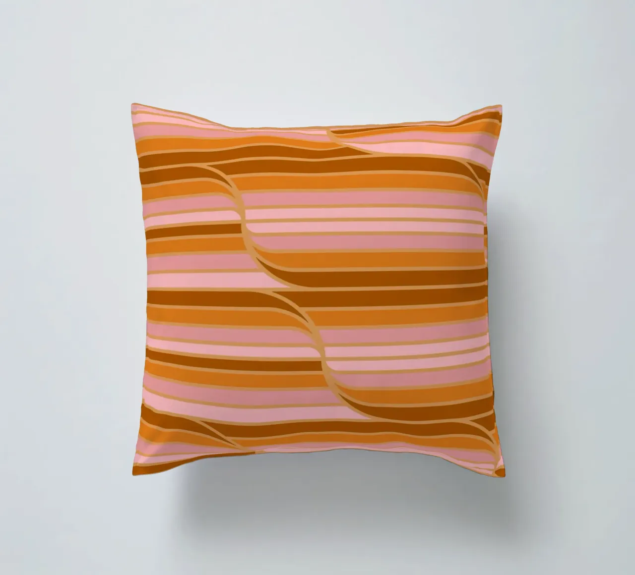 Geo Stripes Butterscotch cuscino da SilverPegasus