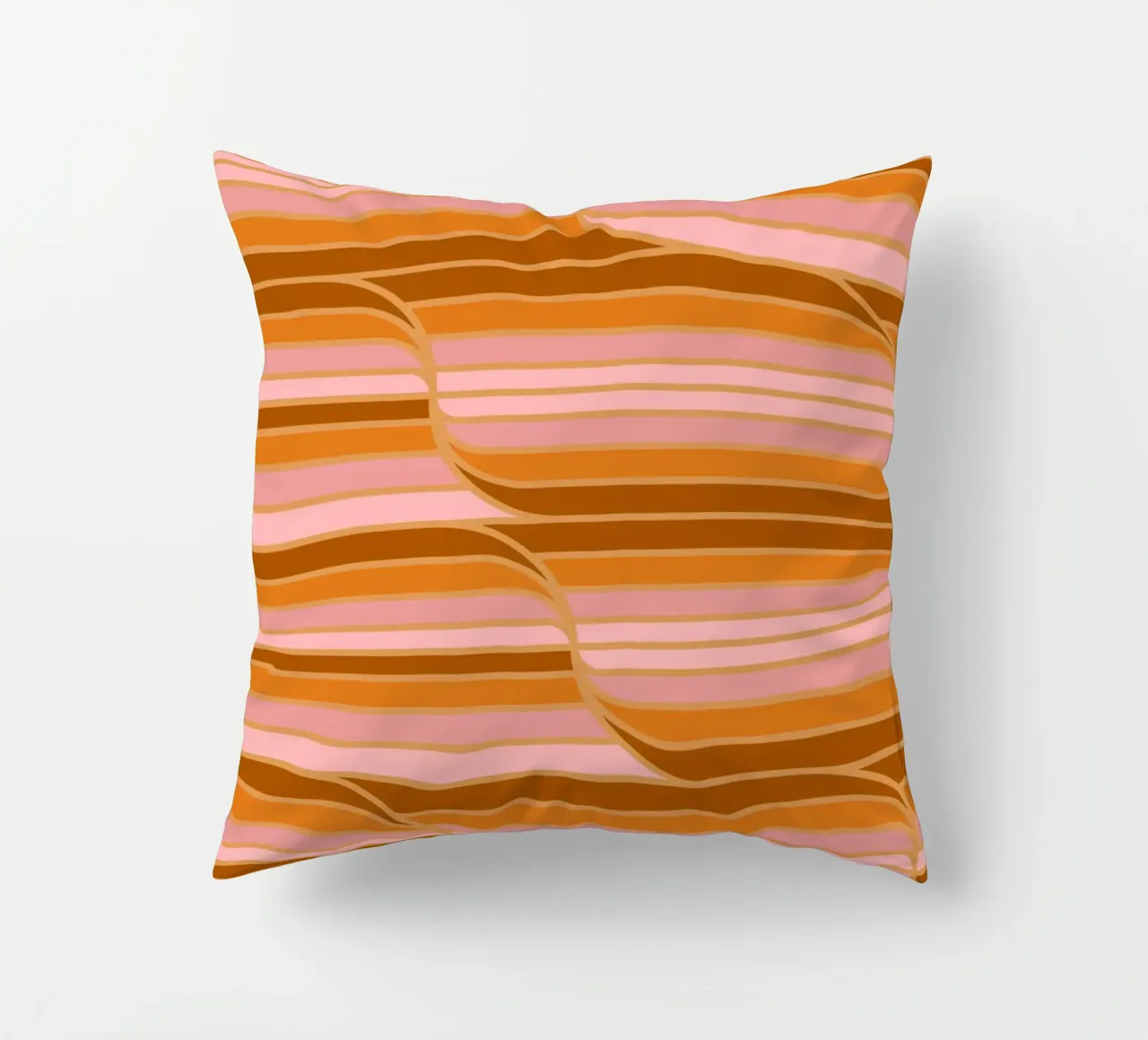 Geo Stripes Butterscotch cuscino da SilverPegasus