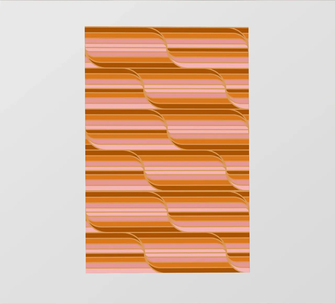 Geo Stripes Butterscotch telo in pvc da SilverPegasus