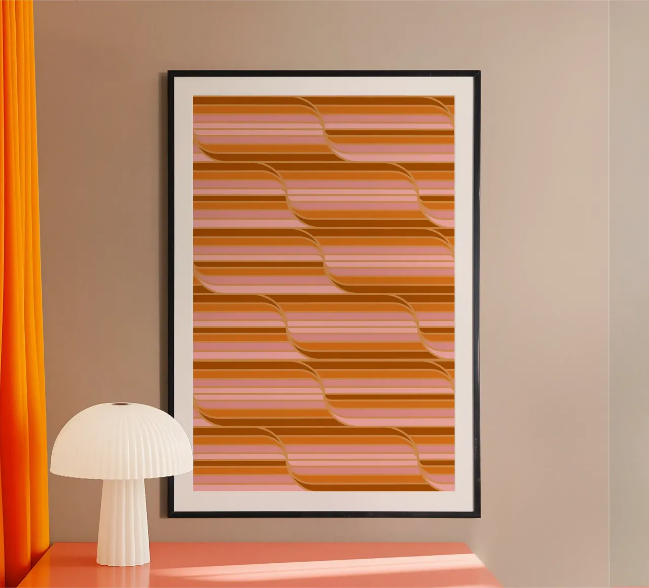 Geo Stripes Butterscotch poster da SilverPegasus