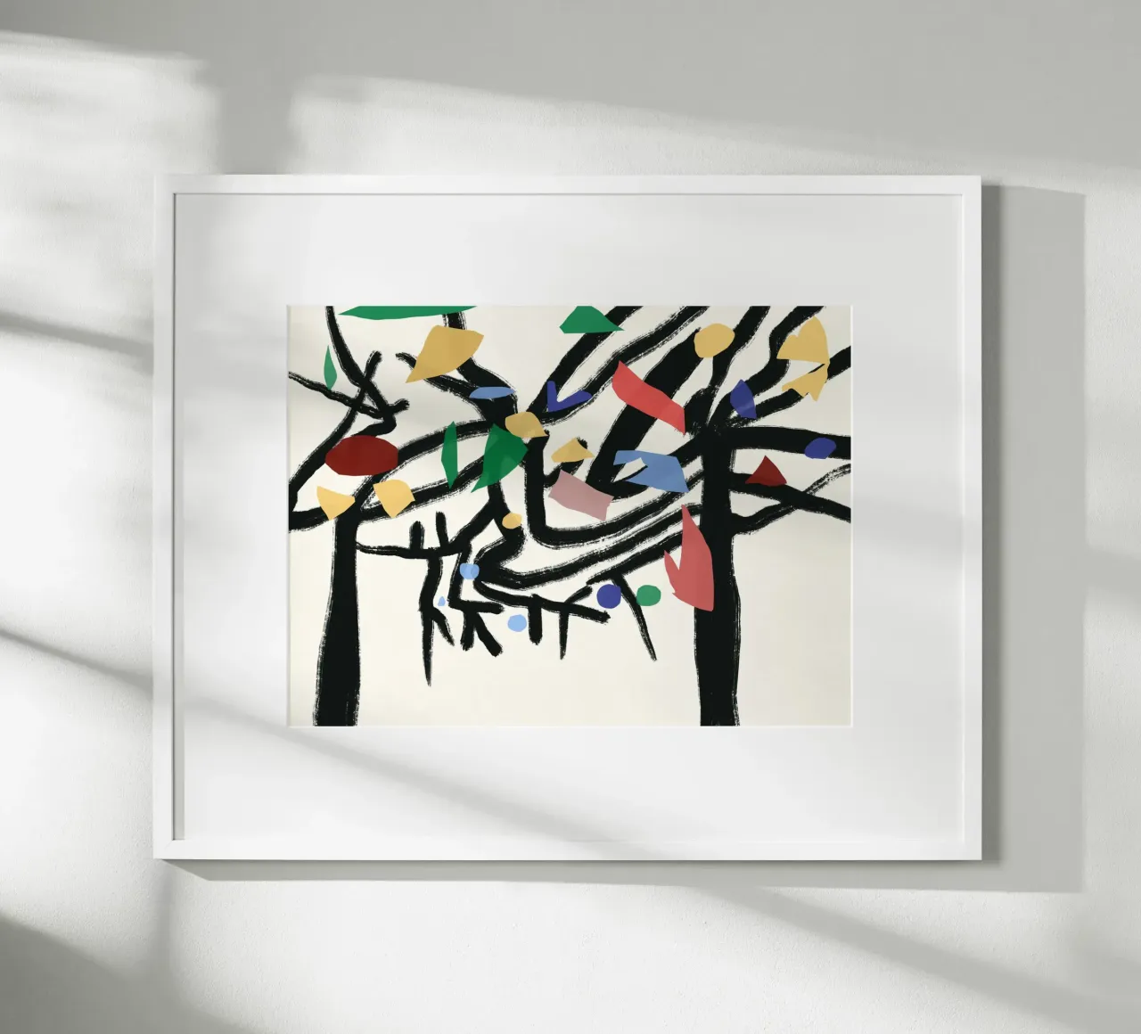 Abstract leaves and branches 02 hahnemühle by Little Dean