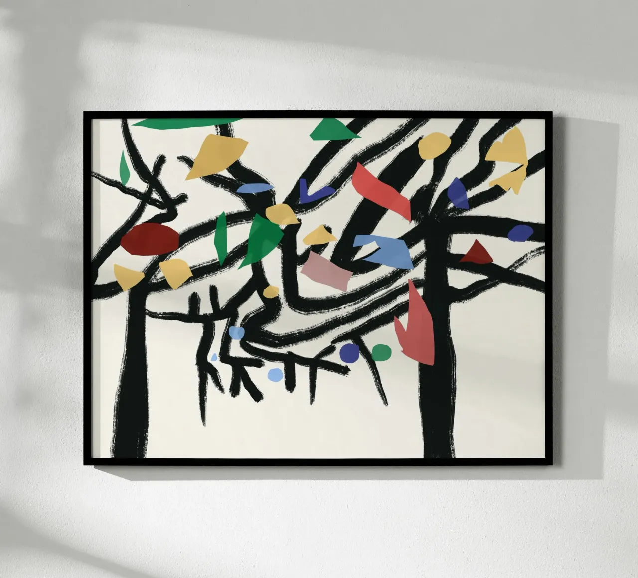 Abstract leaves and branches 02 hahnemühle by Little Dean