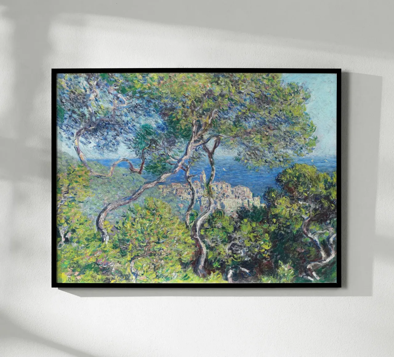 Bordighera Claude Monet 1884 carta hahnemühle da apoloprints