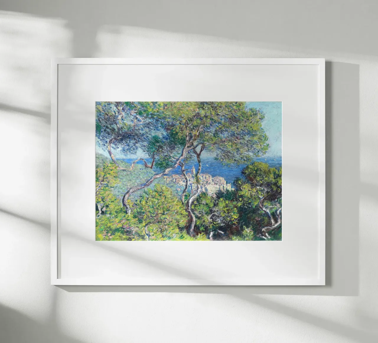 Bordighera Claude Monet 1884 carta hahnemühle da apoloprints