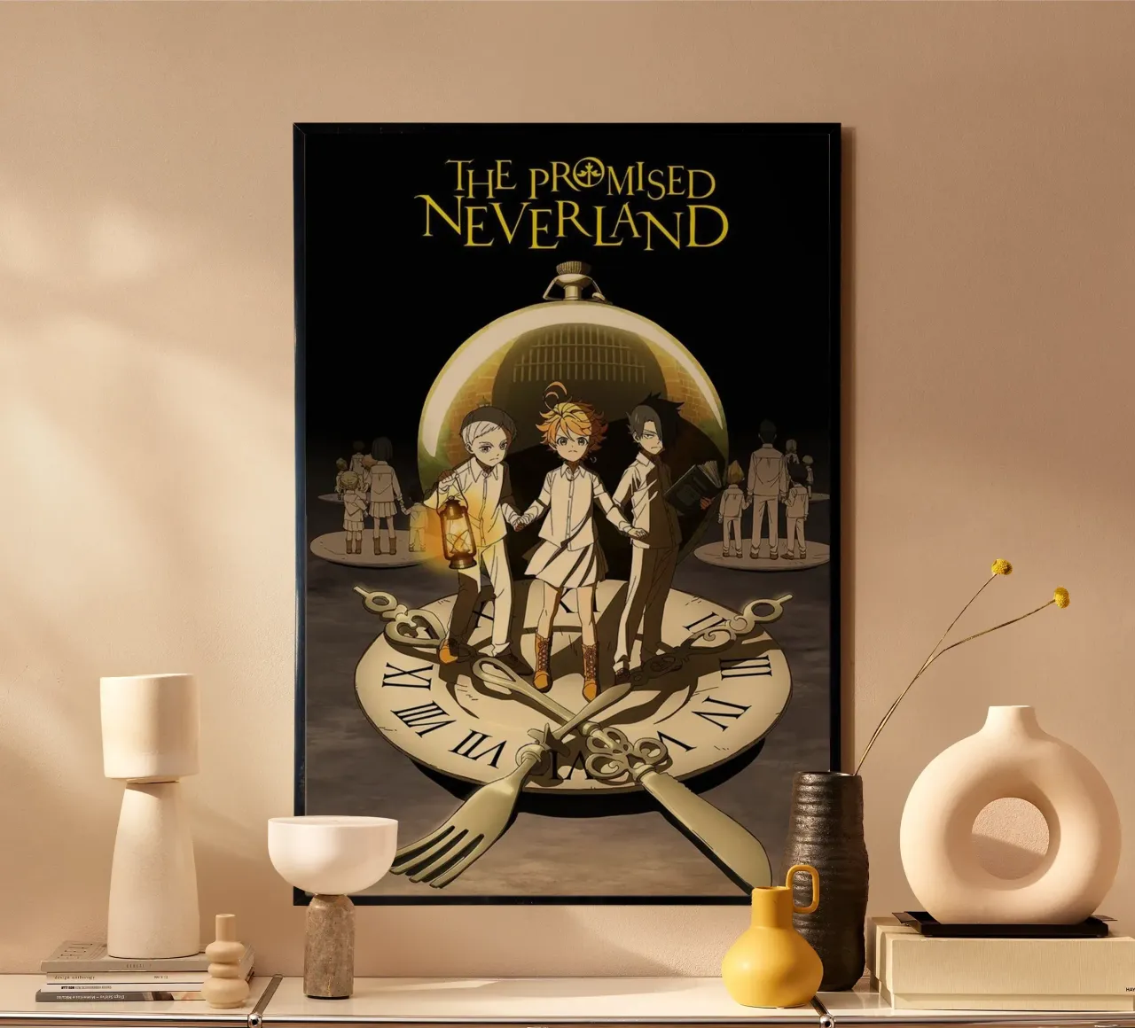 L'Isola che non c'รจ promessa poster con telaio in alluminio da Waylons Studio