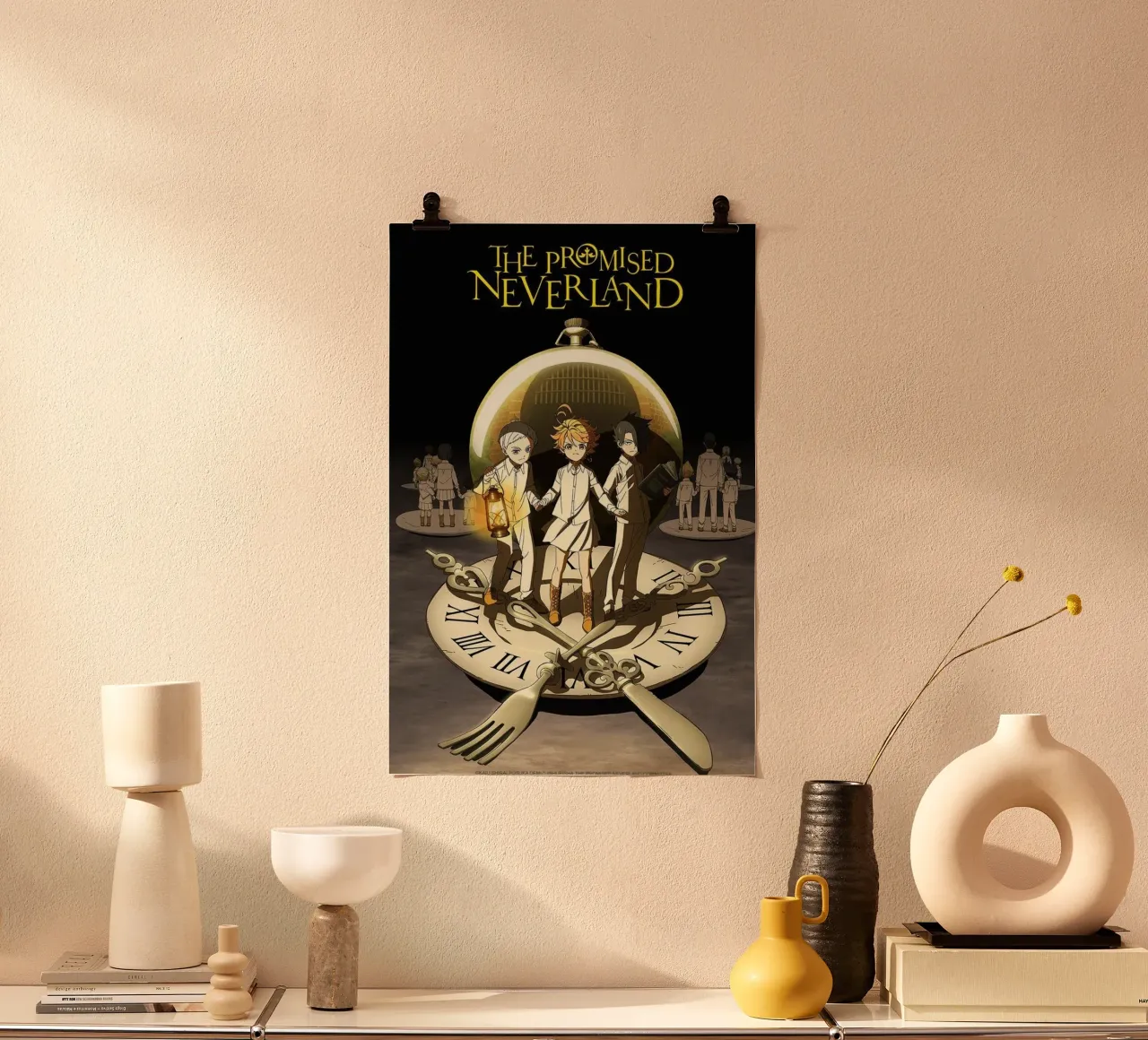 L'Isola che non c'รจ promessa poster con telaio in alluminio da Waylons Studio