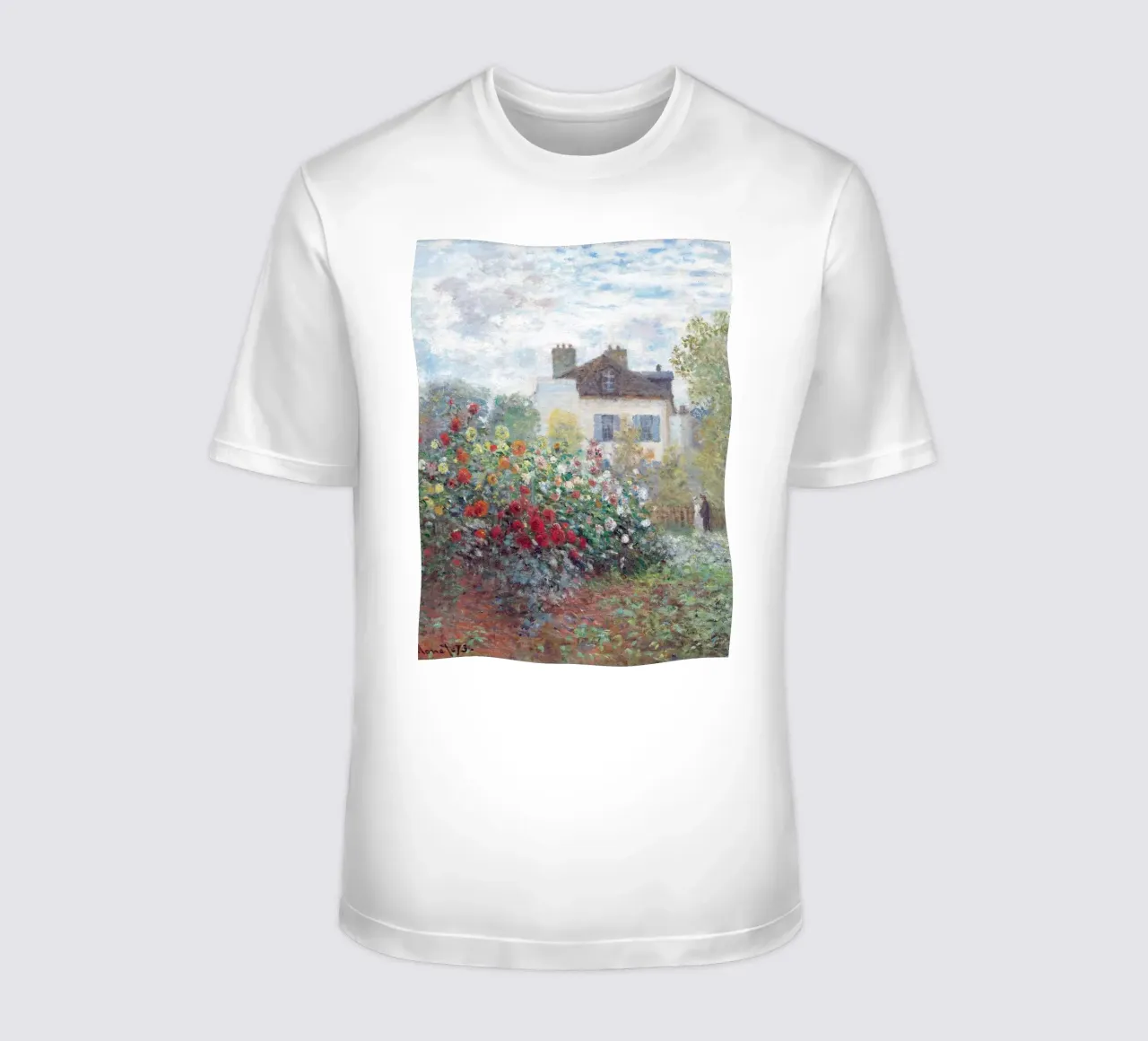 Monet - The Artist's Garden in Argenteuil t-shirt da apoloprints